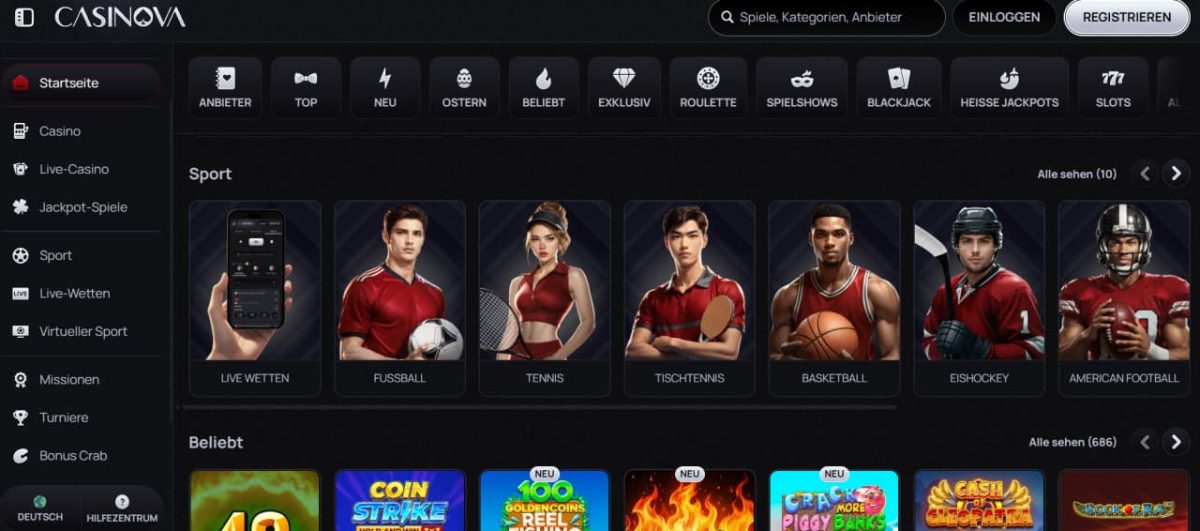 Casinova Casino Testbericht – Erfahrungen, Boni und Spielangebot für Deutschland image 2