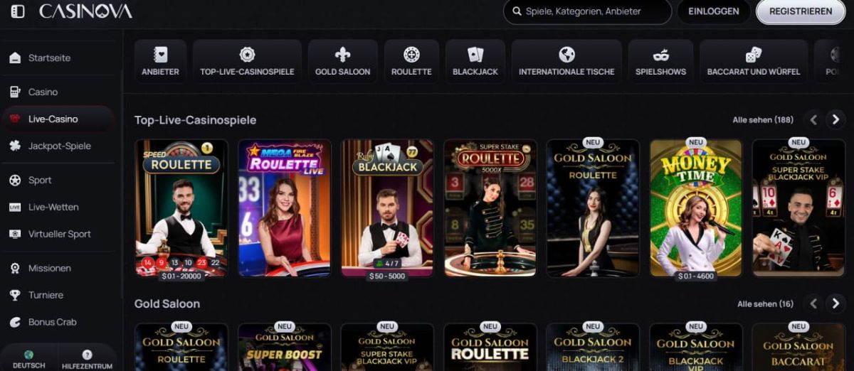 Casinova Casino Testbericht – Erfahrungen, Boni und Spielangebot für Deutschland image 3